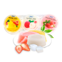 ZEK进口零食 果冻 ZEK三合一水果味果冻(芒果味、荔枝味、草莓味)255g