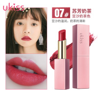 [ukiss口红第二件0元]李佳琪推荐07#苏芳奶茶UKISS/悠珂思午夜迷魅丝绒哑光唇膏雾面丝绒口红持久滋润保湿
