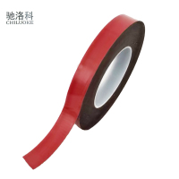 驰洛科 PE红膜黑色海绵双面胶