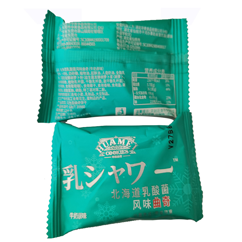 华美风味曲奇饼干牛奶原味3kg整箱装