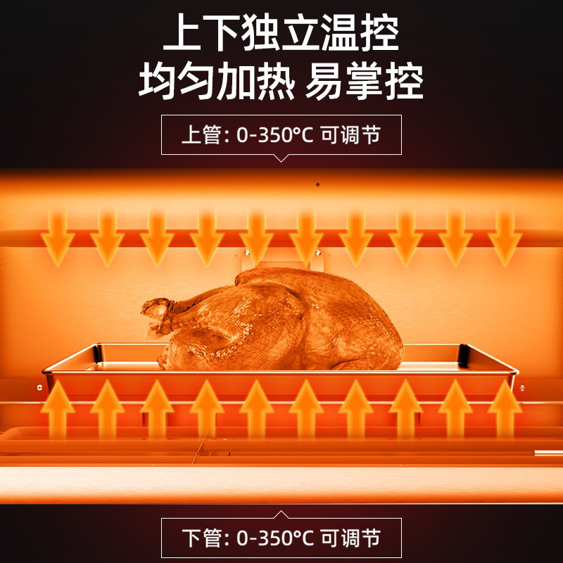 乐创(lecon)商用烤箱12键记忆功能大容量披萨烤箱面包月饼蛋糕电烤炉电热烤箱 一层二盘记忆款220v