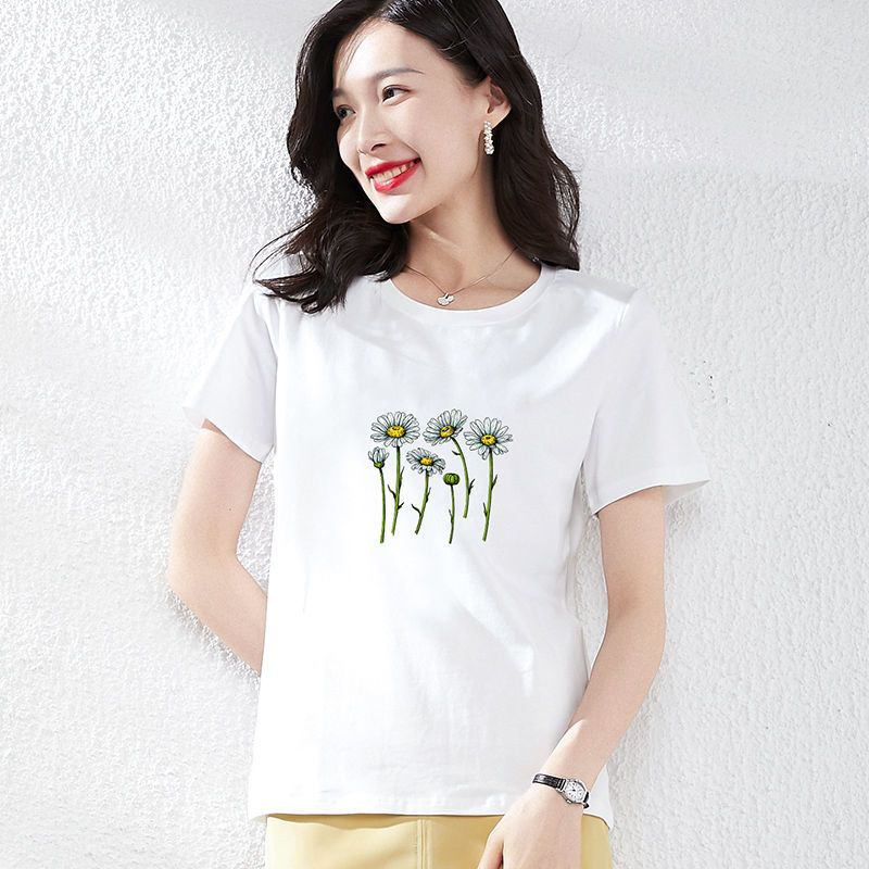 WAXY运动纯棉短袖2022夏季新款套头衫圆领上衣宽松透气休闲体恤女