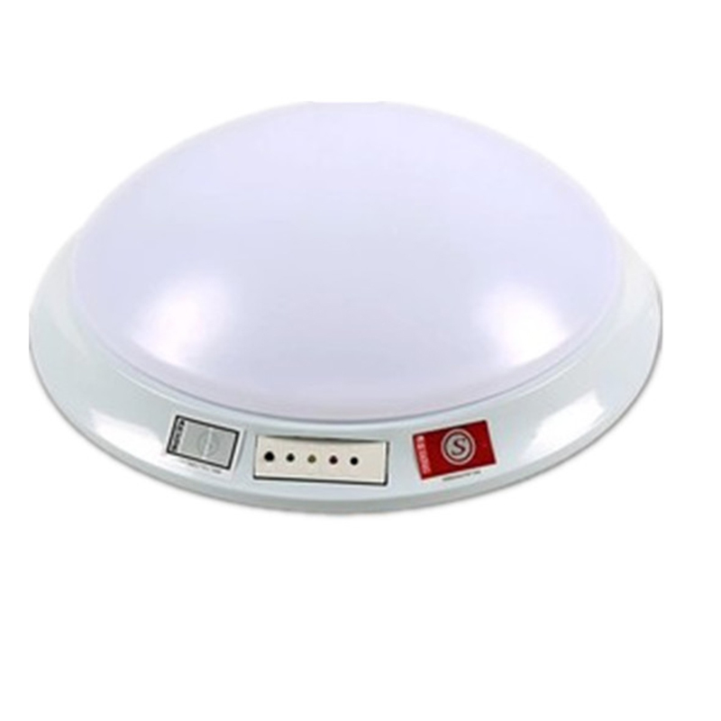 led消防应急吸顶照明灯 面包人体感应灯声光控32cm