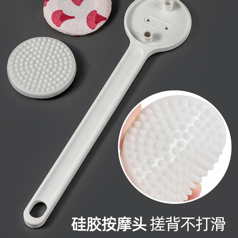 梵特 长柄按摩沐浴刷抹药搓背浴刷沐浴花搓泥搓澡刷洗澡刷后背刷高清大图