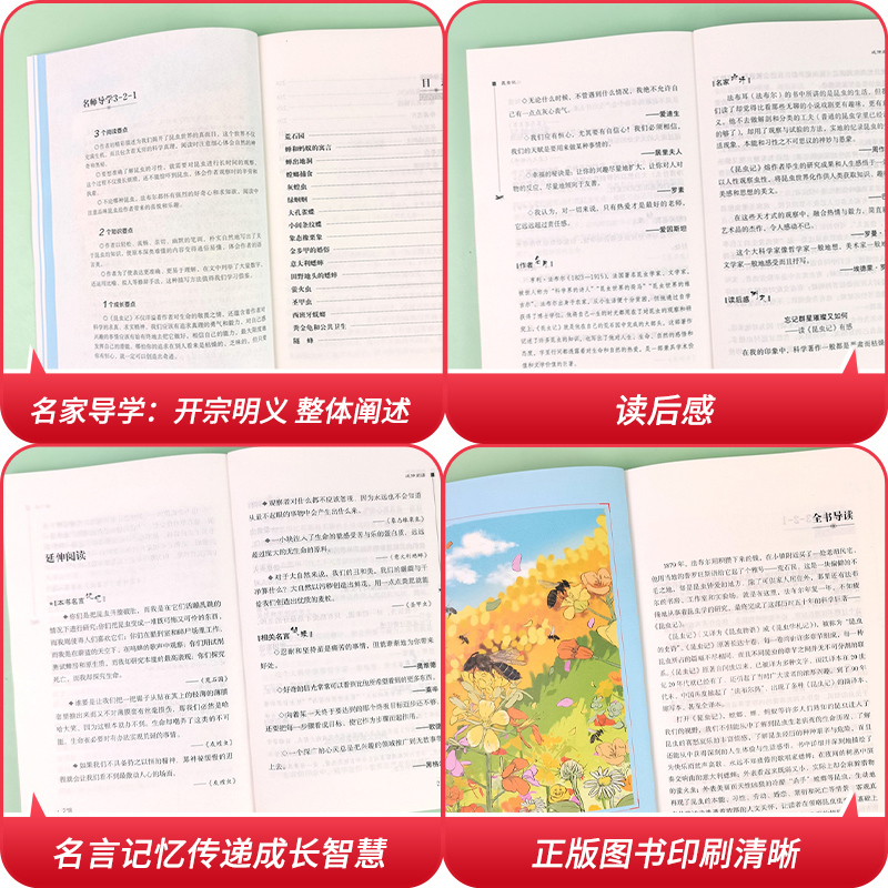 昆虫记 [正版]昆虫记三年级原著完整版法布尔全套课外书小学生四年级阅读课外书书目百科全书励志版无障碍彩插高清大图