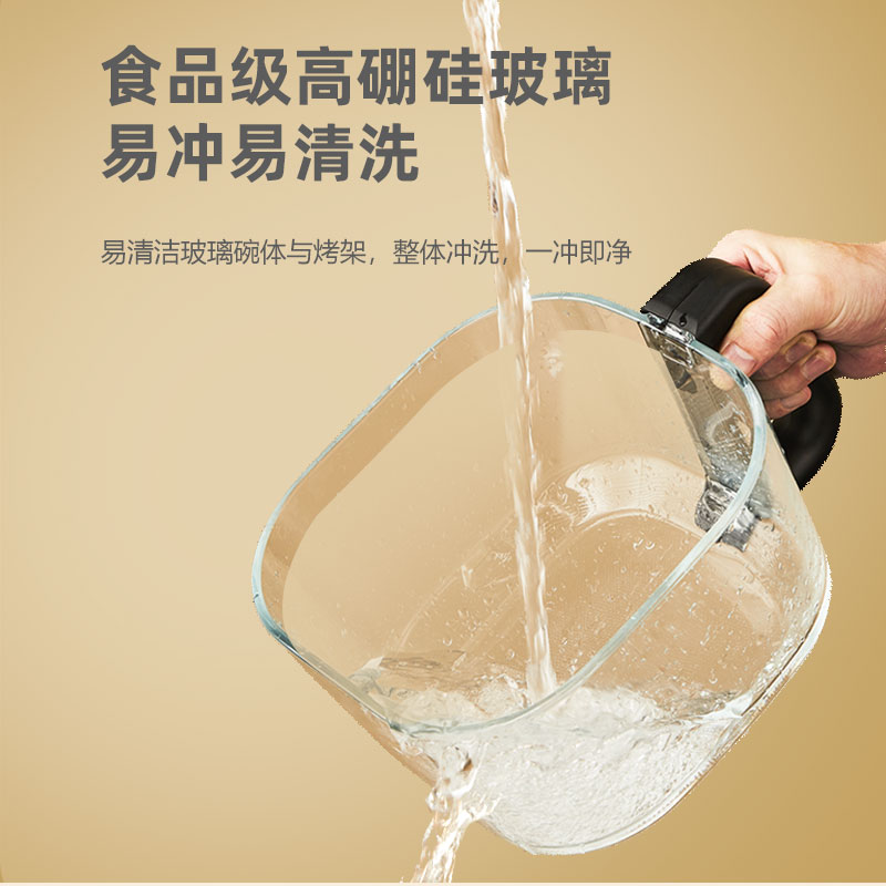 山水(SANSUI) 家用大容量可视多功能可视化空气炸锅4L SKZ-A27D高清大图