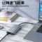 晶华 Type-C扩展坞USB-C转HDMI/VGA/千兆网口/分线器苹果雷电华为笔记本电脑带音频转接头转换器 十合一