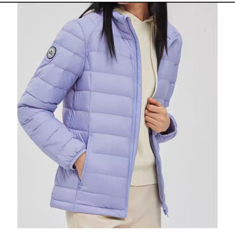 龙狮戴尔2022薄款羽绒服外套短款休闲百搭