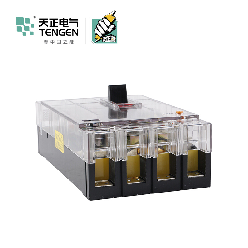 天正电气 DZ20L-400 20KA 热磁式 400A 4P 手动固定式380V 01020020843塑壳漏电断路器