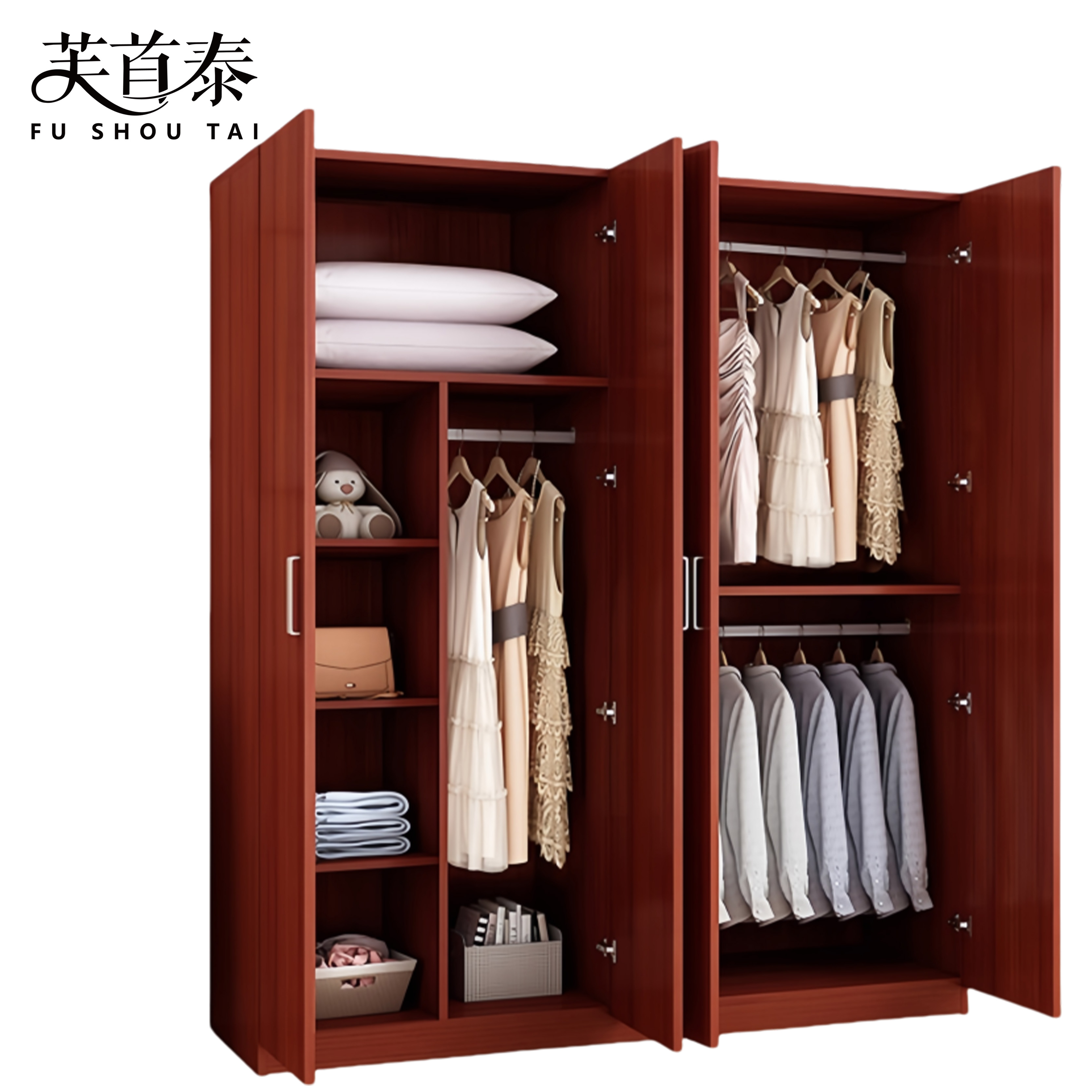 芙首泰四门衣柜1400*400*1800mm台高清大图