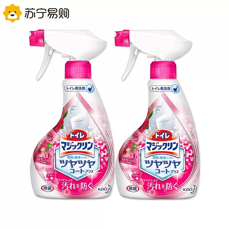 日本原装进口花王喷雾洁厕液除臭去污垢玫瑰香型 380ML