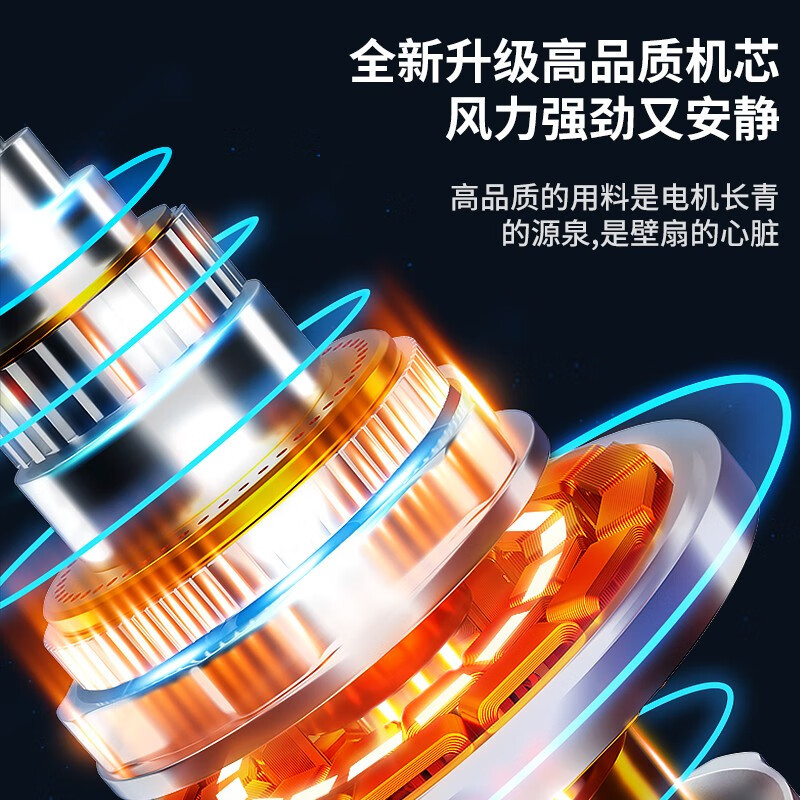 钻石牌(DIAMOND) 挂风扇电风扇家用客厅墙壁摇头挂扇挂式工业大力电风扇宿舍餐厅FB-45K-2铝叶遥控(18寸)
