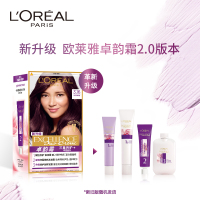 欧莱雅(LOREAL)卓韵霜特润双支膏染发 #3.16深红褐棕色(染发膏染发剂可分次补染遮白盖白 男女通用)