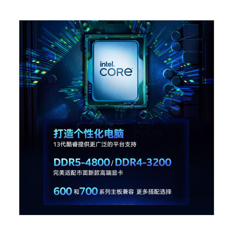 英特尔(Intel) i5-13400 13代 酷睿 处理器 10核16线程 睿频至高可达4.6Ghz 20M三级缓存 台式机CPU