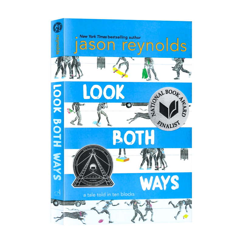 田径队系列4册 [正版]美国国家图书奖系列 英文原版小说 Look Both Ways 获奖儿童文学 纽伯瑞银奖 中小学高清大图