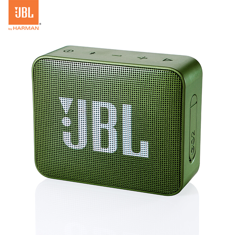 JBL GO2 音乐金砖二代 蓝牙音箱 低音炮 户外便携音响 迷你小音箱 可免提通话 深林绿