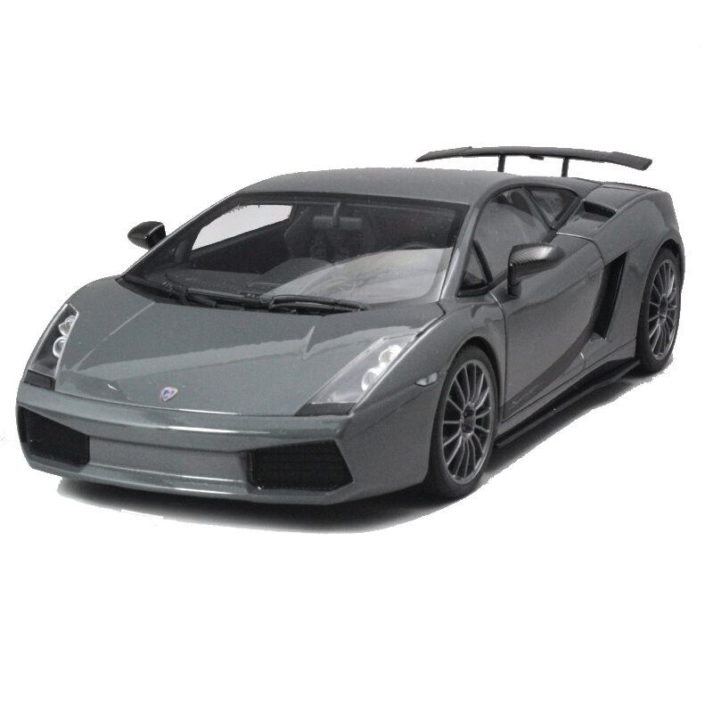 盖拉多gallardo轻量版 跑车汽车模型合金静态车模 收藏送礼 灰色74583