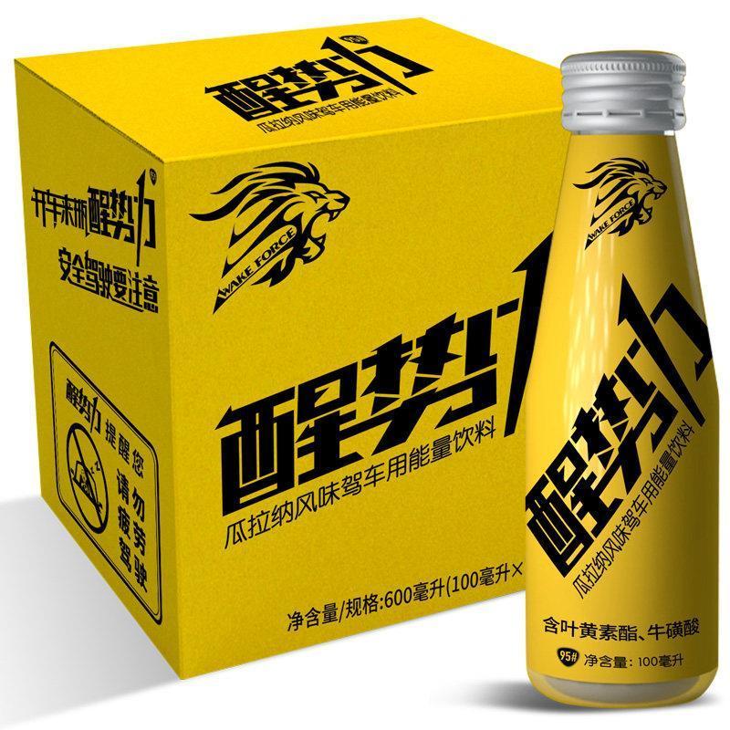 日加满醒势力瓜拉纳风味功能饮料100ml*6瓶含牛磺酸叶黄素酯维生素