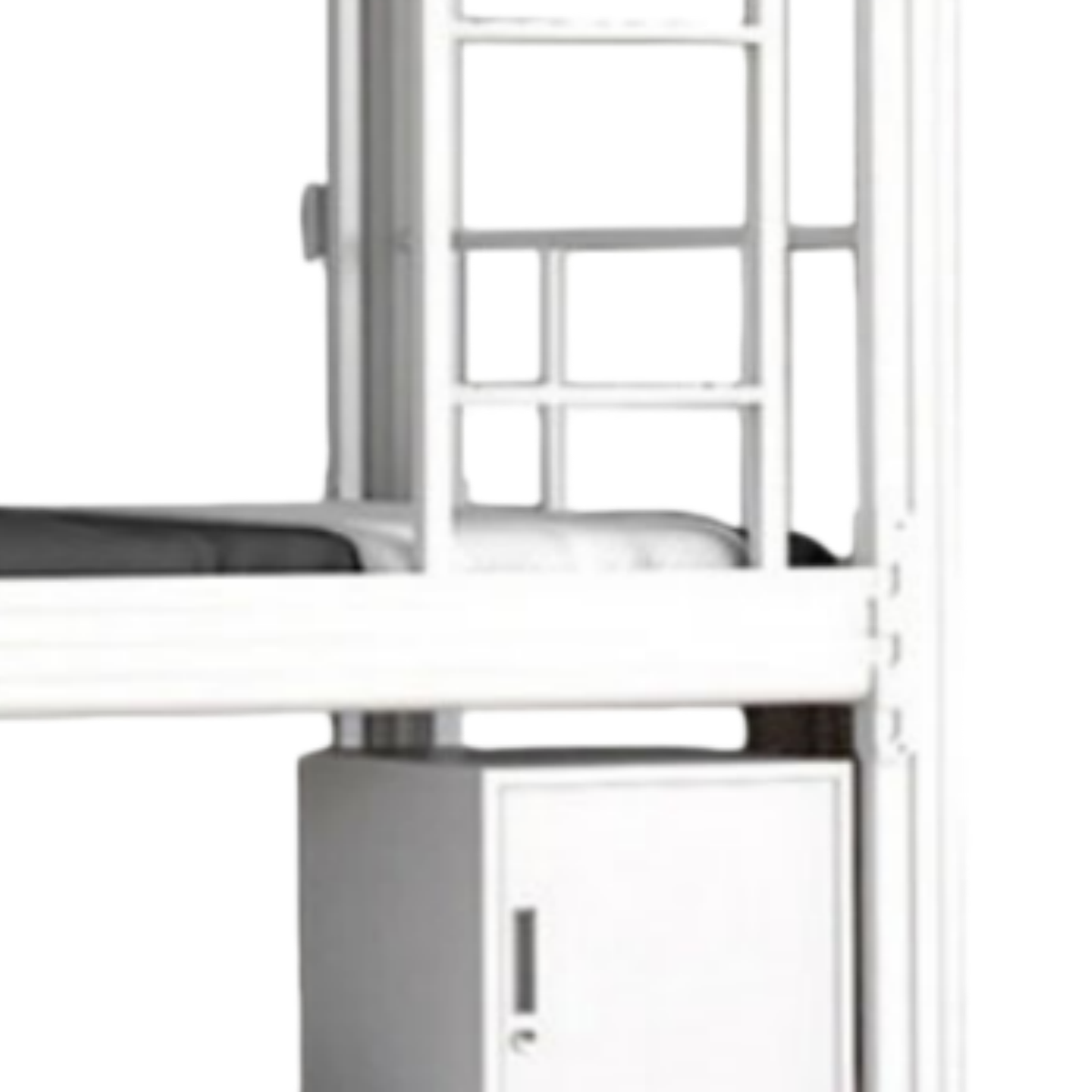 亿洛莱 钢制高低床2000*1000*1800mm 床加床板床垫床下柜张高清大图