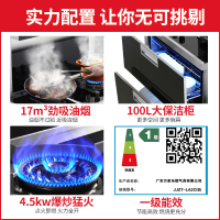 万家乐(Macro) LA2CB+13升D8一体式环保灶 侧吸抽油烟机燃气灶消毒柜一体灶热水器套装 集成灶 天然气