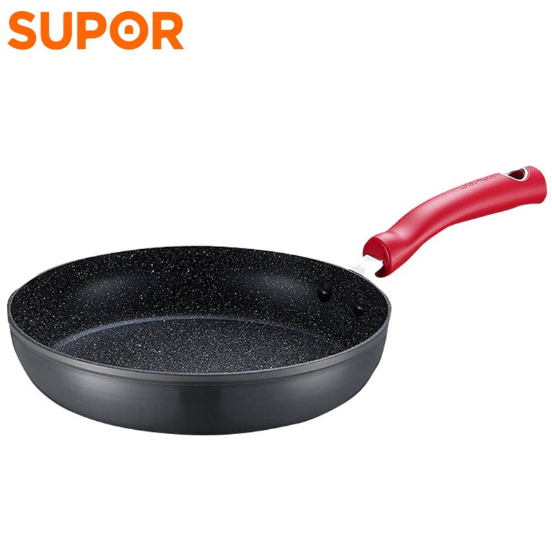 苏泊尔(SUPOR)星星石健康不粘锅煎锅·磁通 麦饭石色不粘煎锅煎蛋煎牛排电磁炉燃气通用平底锅 28CM PJ28W4高清大图