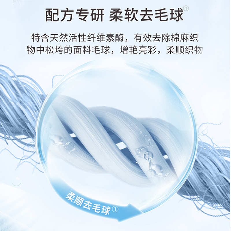 立白小白白棉麻专用洗衣液80g*3瓶+男士内衣裤洗衣液80g