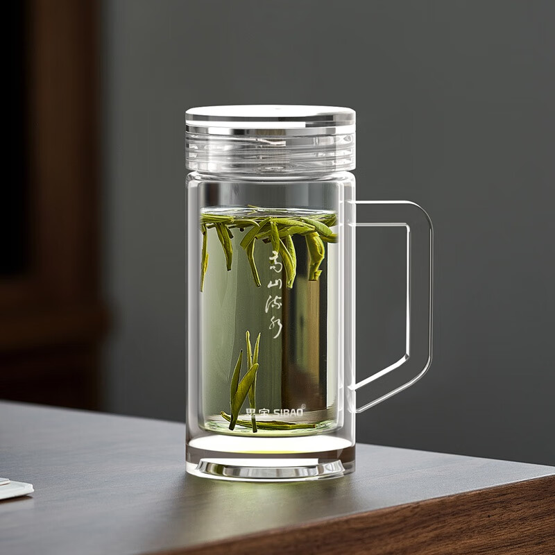 思宝(SIBAO)高山流水玻璃杯办公杯360m