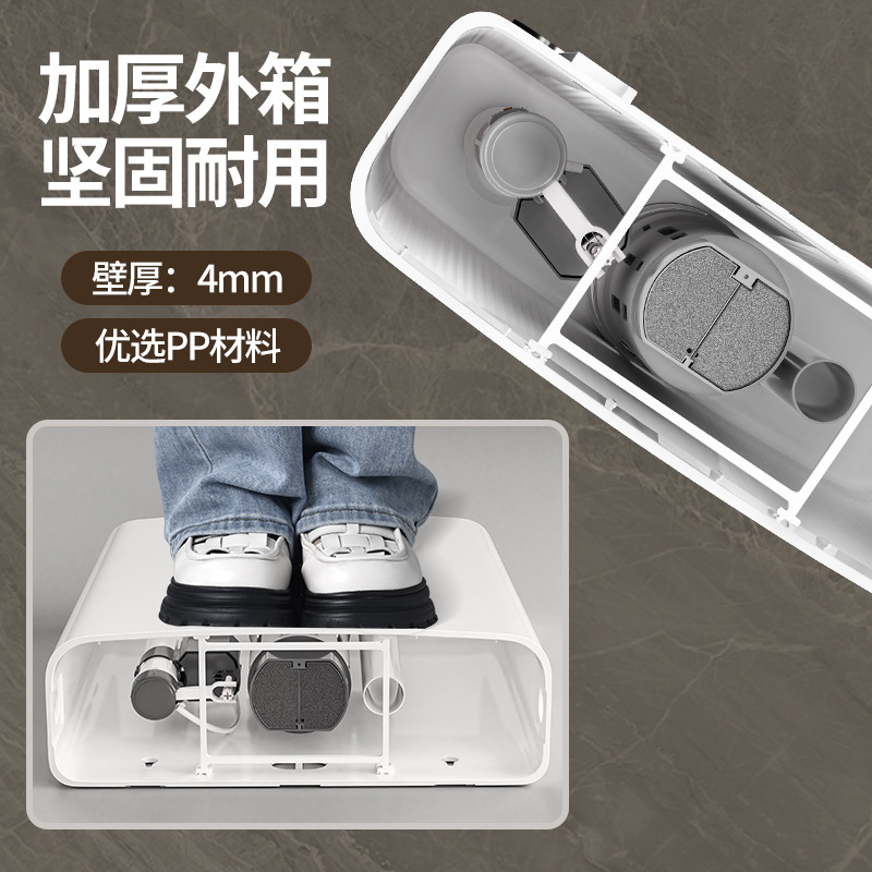 高压冲水箱储水厕所蹲便器水箱卫生间家用马桶蹲坑配件工厂直销-14L大容量加厚箱体(送安装包75管)+喷枪套装高清大图