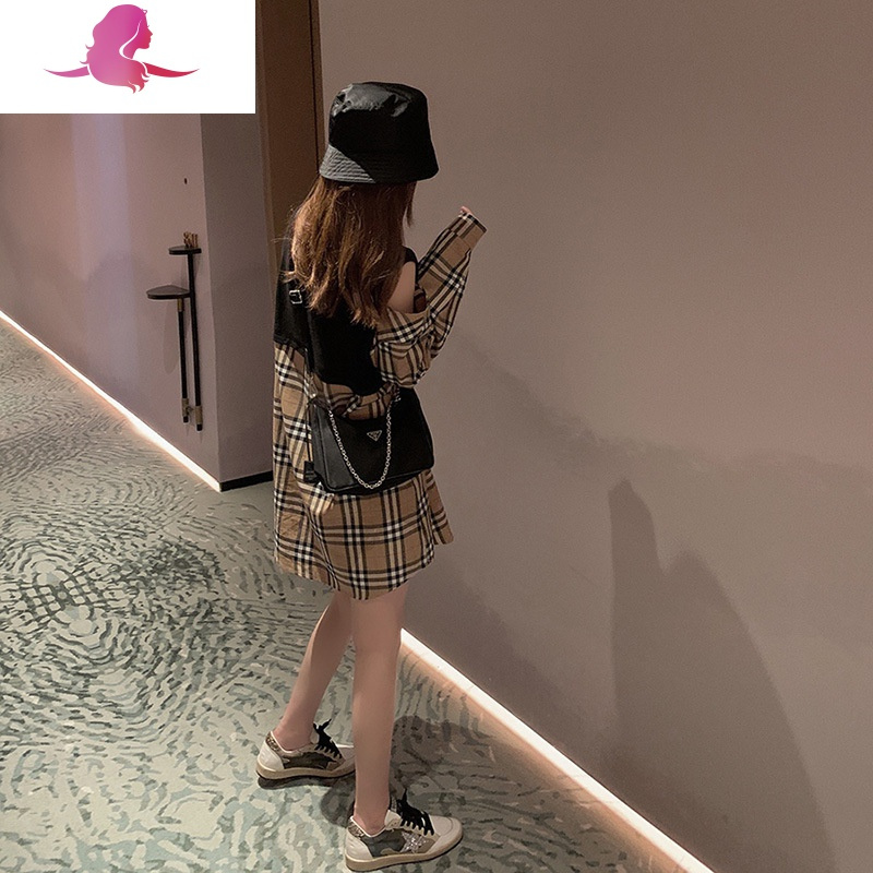 艳如飞初春衬衫裙心机设计感小众连衣裙冷淡风女装高级感小个子复古港风连衣裙