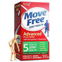 旭福Schiff Move Free 维骨力氨糖软骨素钙片氨基葡萄糖膳食营养补充剂成人中老年人补钙保护关节绿瓶120粒