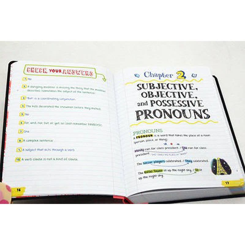 优等生笔记10册 [正版]美国中学生优等生笔记系列数学科学代数几何化学历史生物英语 英文原版Everything You图片