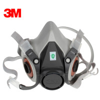 3M 6200中号防护半面罩 防护面罩面具 不含滤棉和滤毒盒