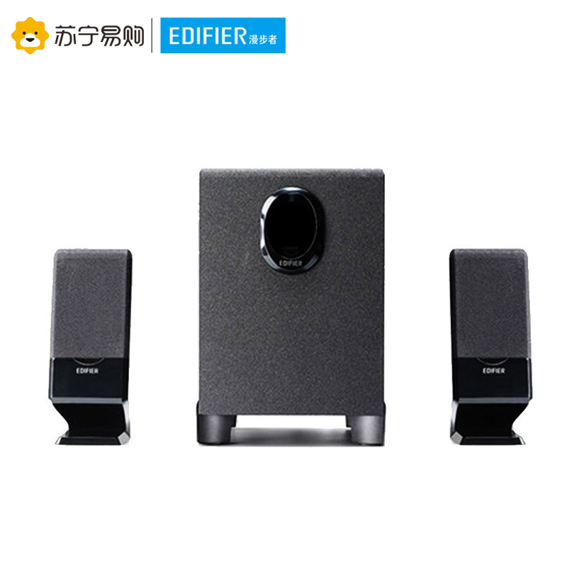 Edifier/漫步者 R101T06 2.1声道重低音笔记本台式电脑有源音响家用音箱 黑色