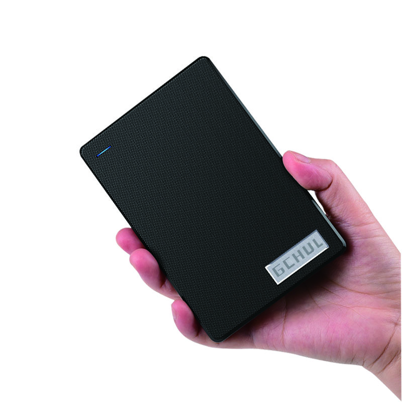 杰储(GCHUL)T1000 2T USB3.0 2.5英寸 移动硬盘 (计价单位:个) 网纹黑色高清大图