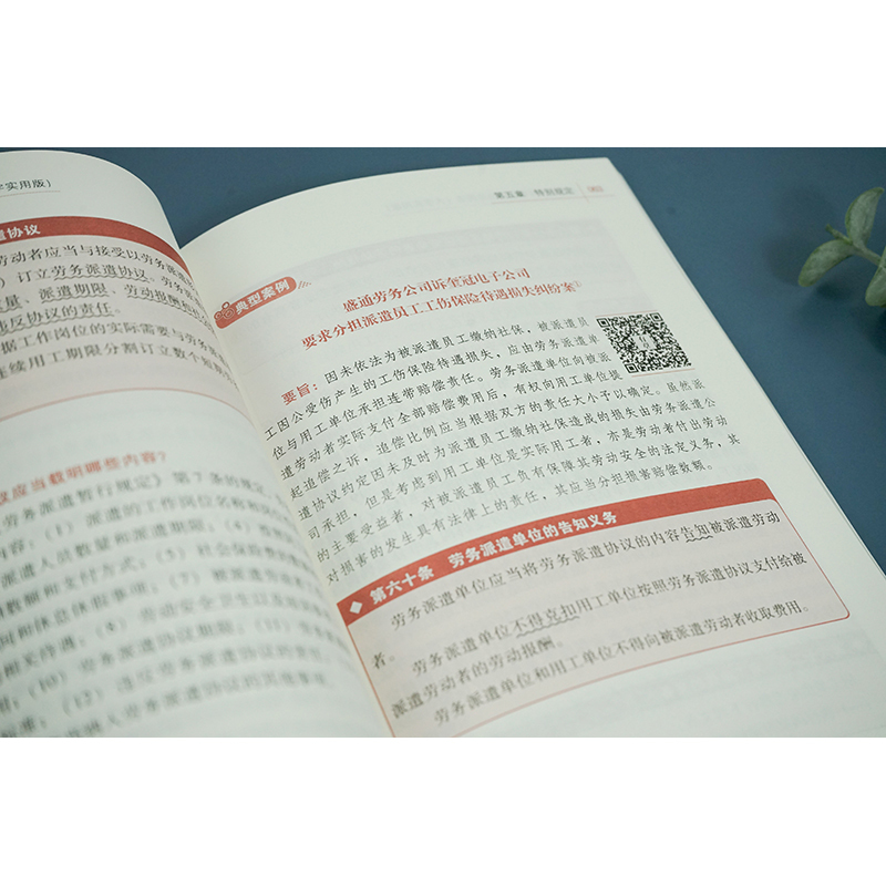[正版] 2023新 中华人民共和国劳动法 大字实用版双色 劳动安全卫生 劳动法法律法规工具书实用问答典型案例疑难实务