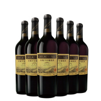 中粮长城干红葡萄酒 沙城产区 长城四星梅洛赤霞珠整箱750ml*6 红酒整箱装