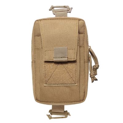 棕色 户外背包肩带挂包手机包可挂背包胸前附件包肩带包EDC杂物包腰包