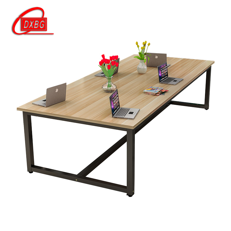 DXBG会议桌长方形老板桌培训洽谈简约现代职员办公桌长桌办公家具[工厂现做 7天内发货]