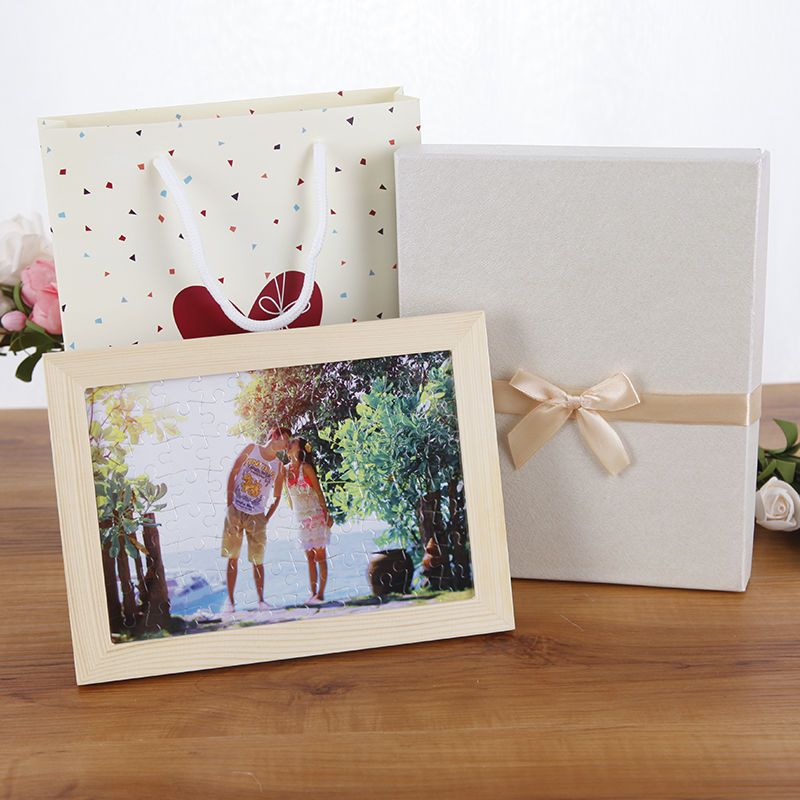 diy来图片照片拼图送相框创意个性圣诞节送女友生日礼物