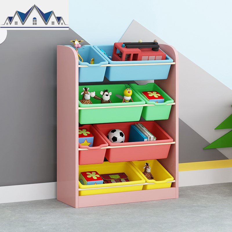 宝宝玩具收纳架大容量玩具整理柜子收纳箱多层儿童玩具整理架 三维工匠收纳柜高清大图