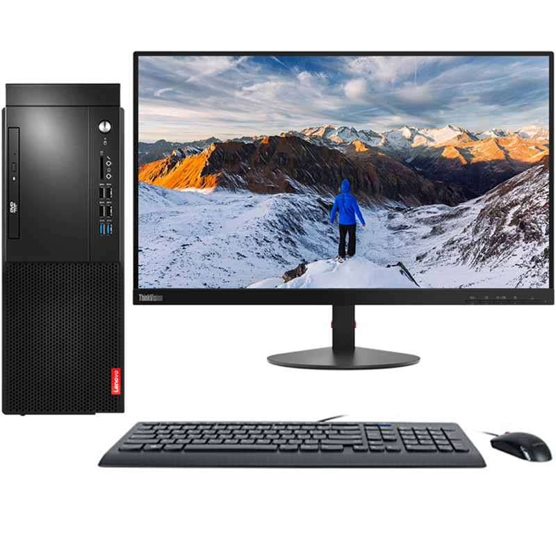 联想(Lenovo)启天M428台式电脑 23.8(i5-9400 /8G/ 1T+128GSSD/DVD) GD