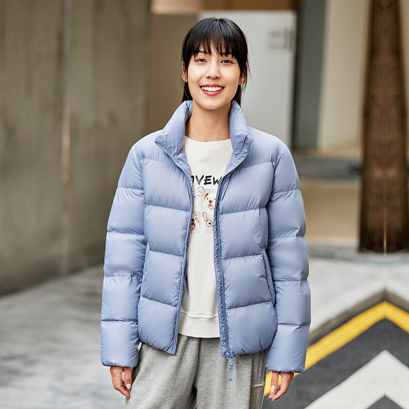 坦博尔羽绒服女时尚韩版秋冬短款泡芙面包服保暖小个子外套厚