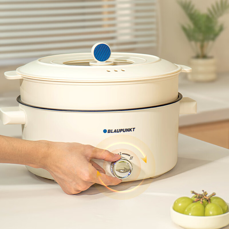 蓝宝(BLAUPUNKT)家用电煮锅5L火锅专用锅多功能煮面锅电火锅BP-HG501!高清大图
