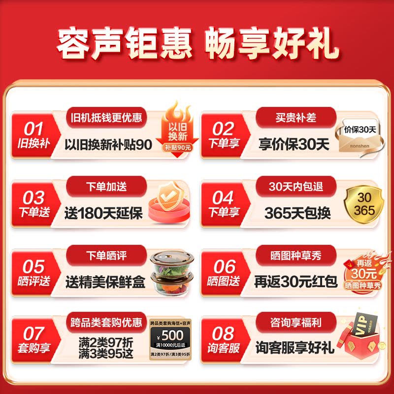 容声(Ronshen)100升顶开门小型冰柜 一级能效 母婴家用冷藏冷冻转换节能单温 国补 (白)BD/BC-100MB图片