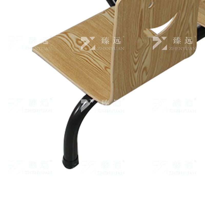 臻远 ZY4040820 连体餐桌椅组合食堂员工餐厅四人位连体餐桌高清大图