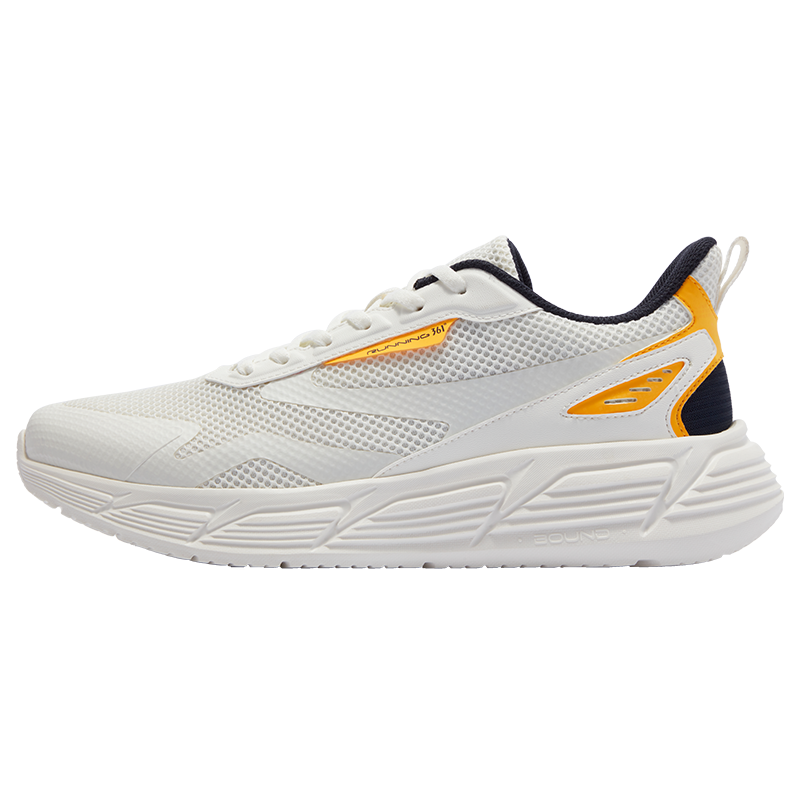 361°男鞋运动鞋新款男常规跑鞋672512237 羽毛白/黑影蓝 43码