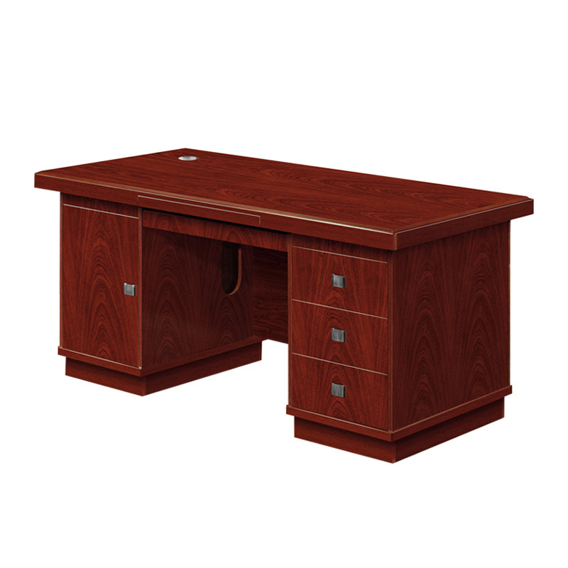 巴洛卡油漆办公桌14米班台桌电脑桌单人位职员桌js2614