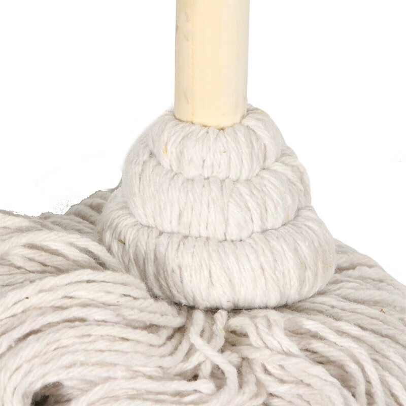 工霸(GONGBA)小白棉线木柄拖把老式圆头吸水墩布拖布1把 单位:把高清大图