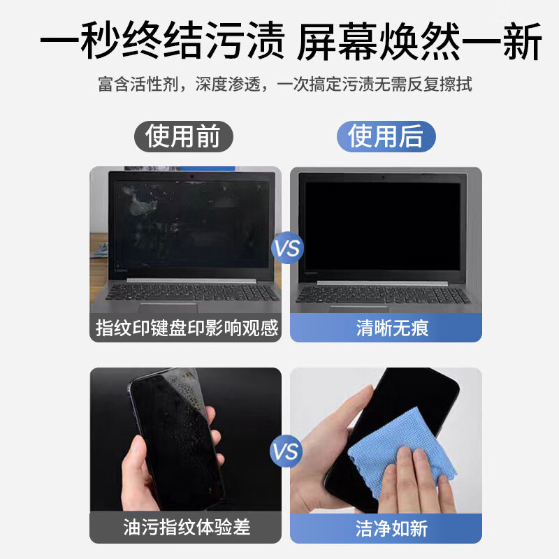 威立世Wallesh威立世电脑手机平板屏幕清洁剂 128ml高清大图
