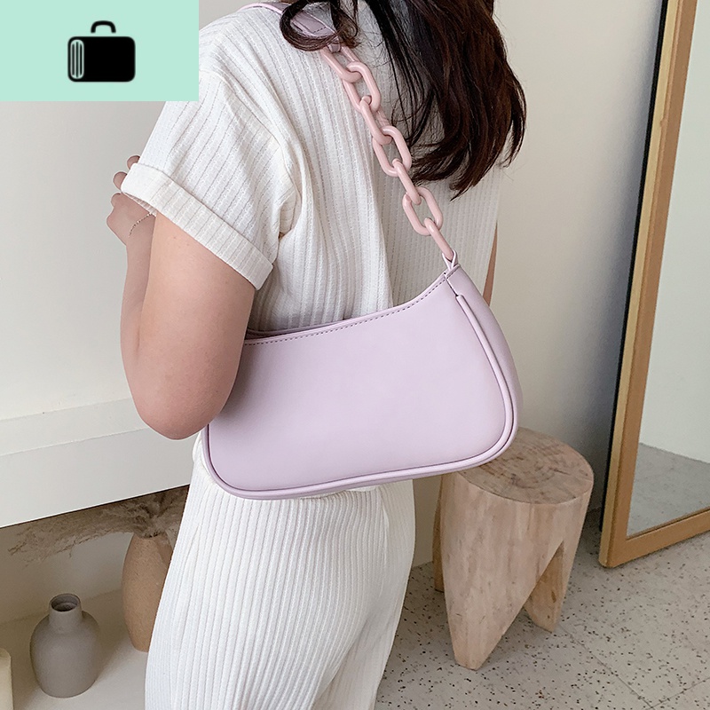 夏天单肩包包2020新款潮网红时尚手提质感斜挎包女百搭ins腋下包NEWLAKE高清大图